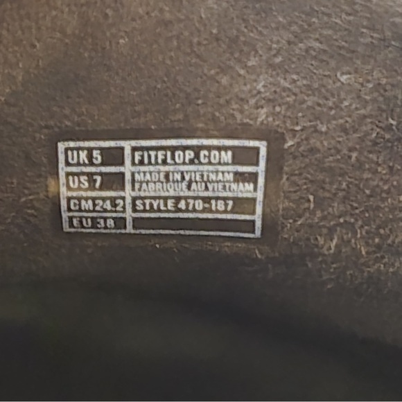 Womens Fitflop Brown Leather Slip on Mules Size 7 - Picture 5 of 5